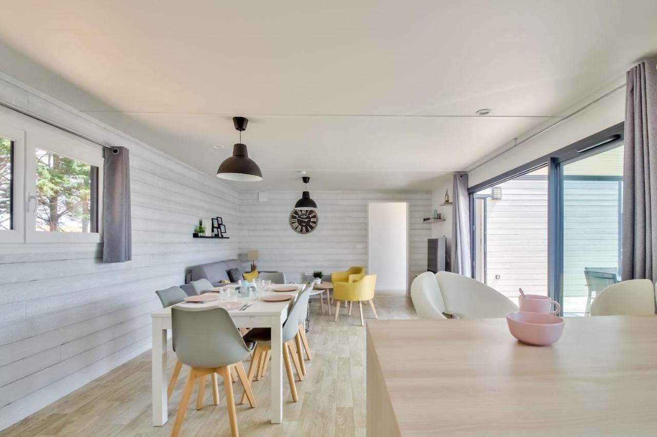 Brétignolles-sur-Mer Chalet Pour 8 Dans Residence Avec Piscine Chauffee מראה חיצוני תמונה