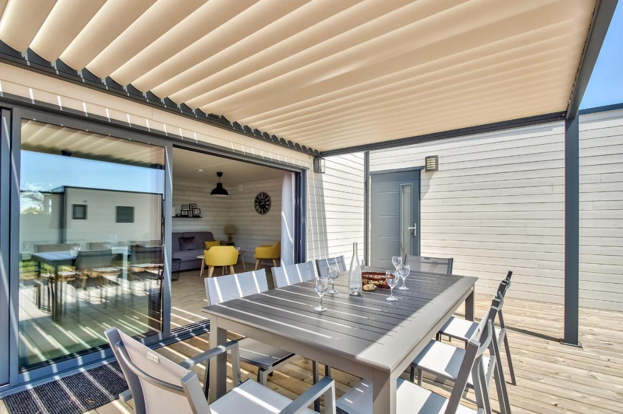 Brétignolles-sur-Mer Chalet Pour 8 Dans Residence Avec Piscine Chauffee מראה חיצוני תמונה