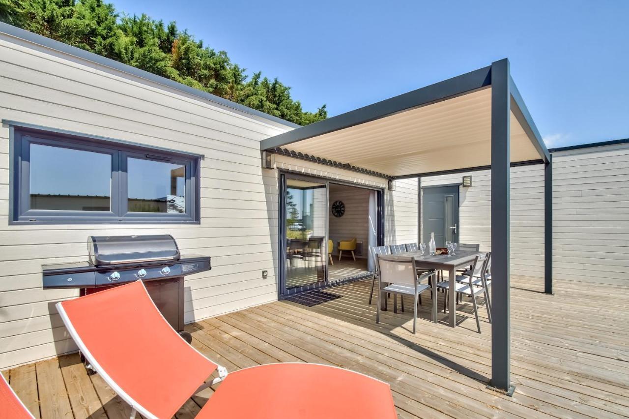 Brétignolles-sur-Mer Chalet Pour 8 Dans Residence Avec Piscine Chauffee מראה חיצוני תמונה