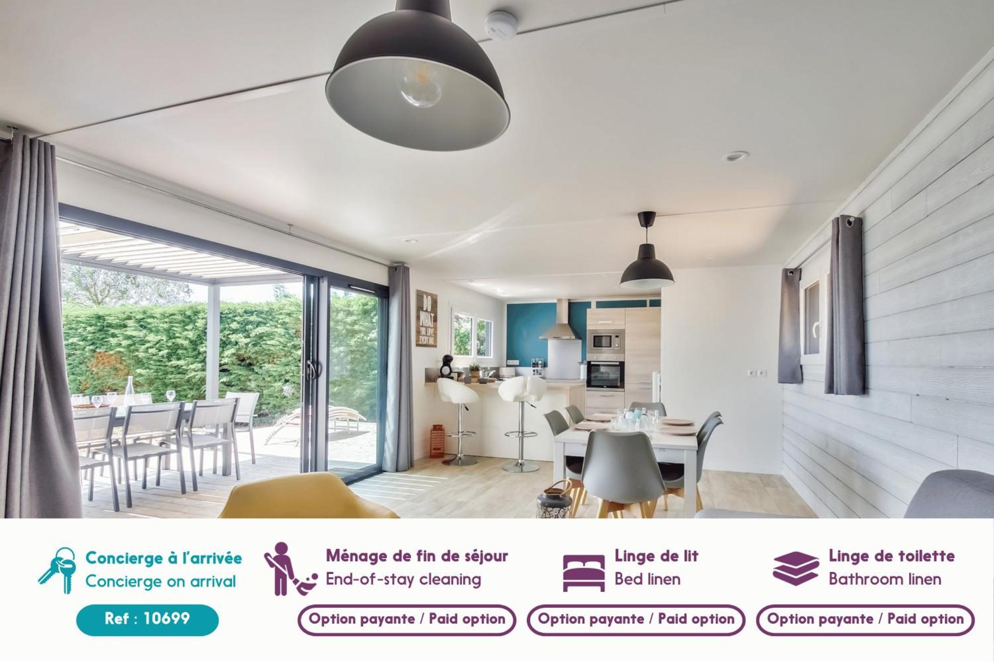 Brétignolles-sur-Mer Chalet Pour 8 Dans Residence Avec Piscine Chauffee מראה חיצוני תמונה